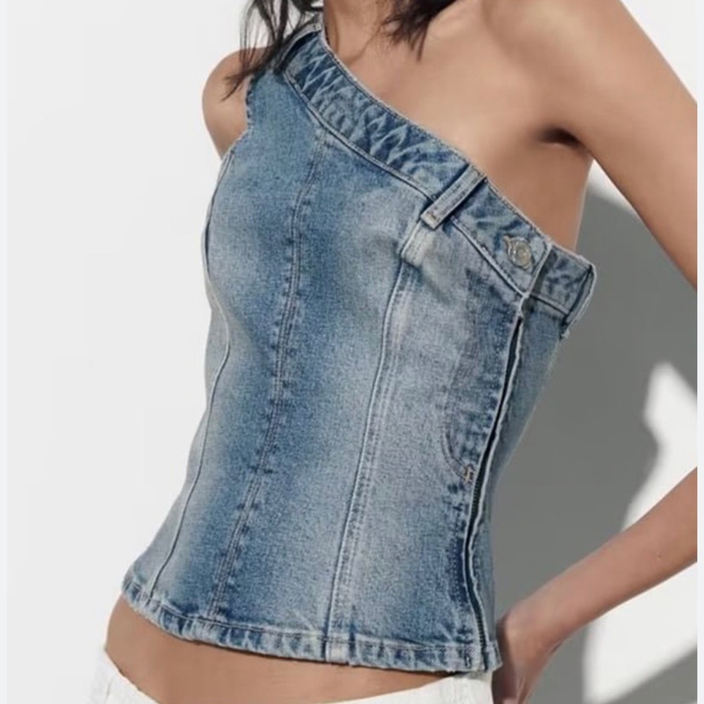 Denim top